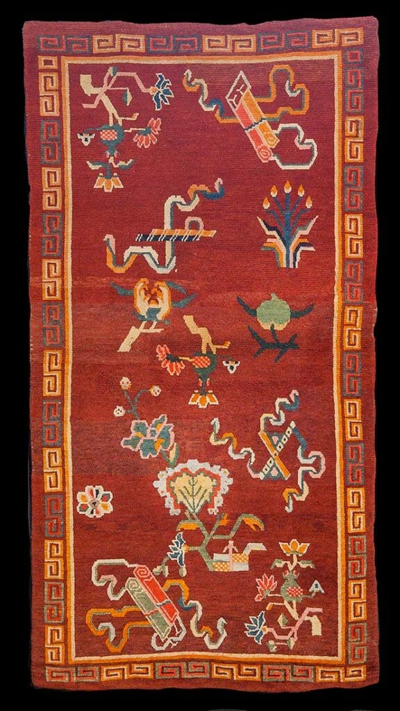 Tappeto tibetano della Galleria Rosecarpets di Milano