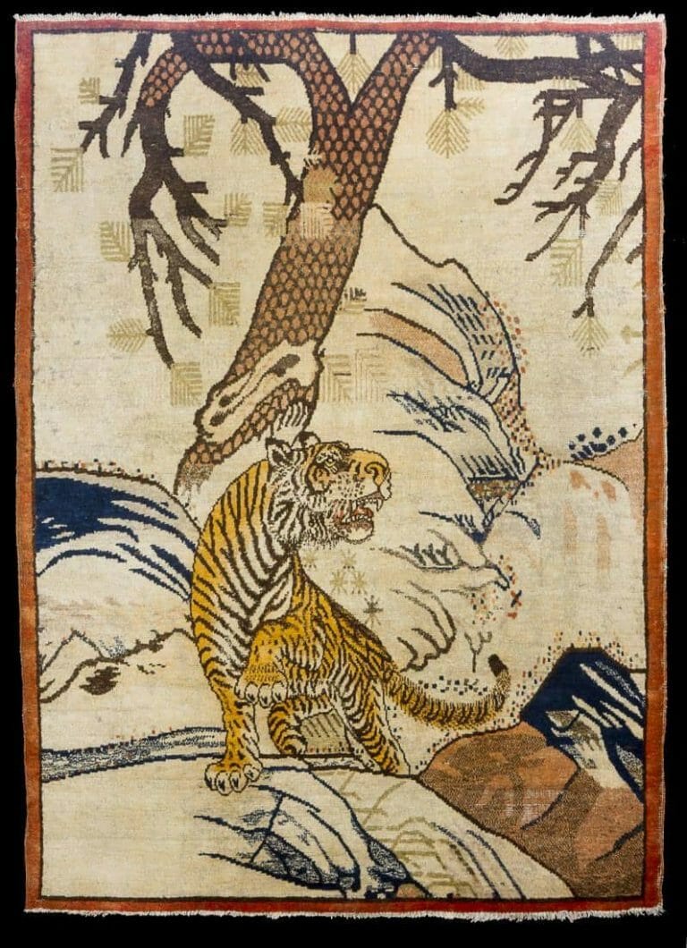 Tappeto tibetano tigre della Galleria Rosecarpets di Milano