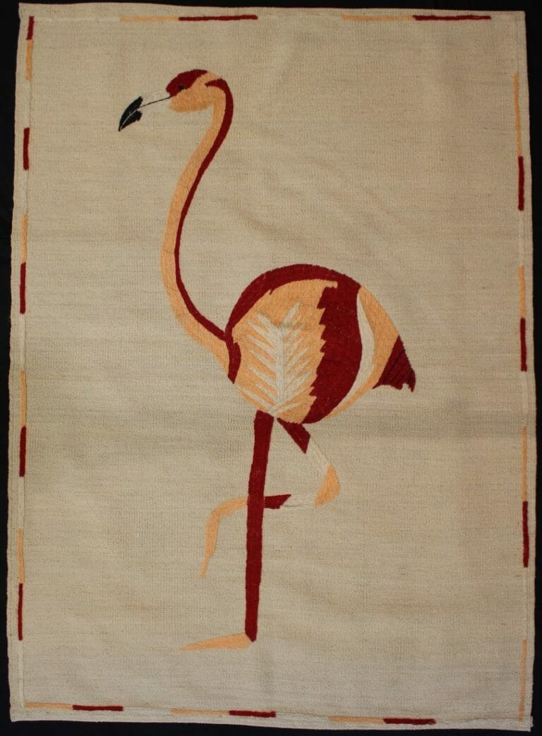 Tappeto Kilim disegno flamingo Misura: 138 x 100 Codice: 3156