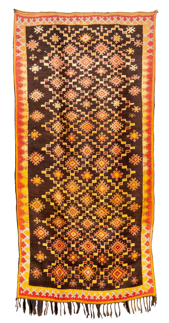 Tappeto Berbero di vecchia manifattura Misure: 270×130 cm Codice: 1357