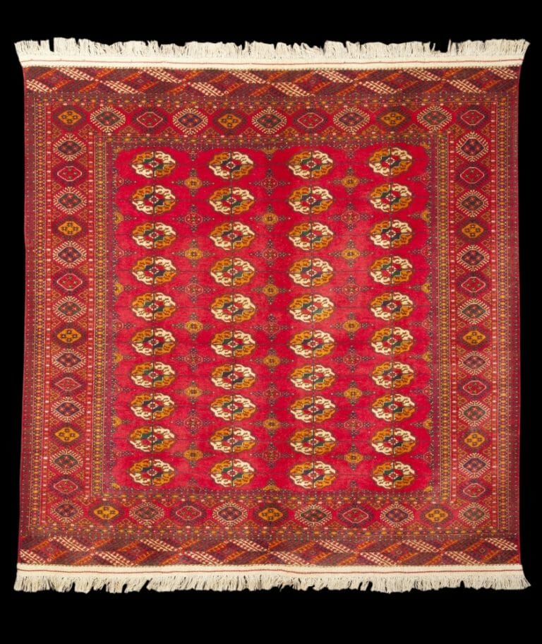 Tappeto Turkmenistan Originale misura per questo tappeto di Bokara Misura: 202x197 Codice: 2221