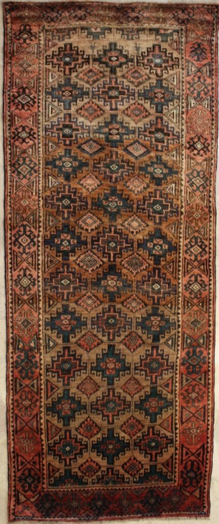 Tappeto classico persiano Baluch vecchio Misura: 274x110 Codice: 2961
