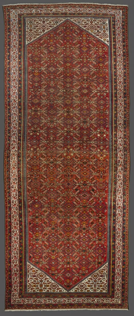 Tappeto Persiano Ferahan di vecchia manifattura. Il tappeto è dei primi del ‘900, mantenuto in buone condizioni. Misura: 530x207 Codice: 3038