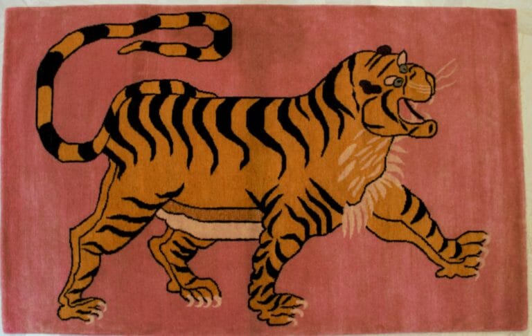 Tappeto Tibetano tigre remake Misura: 180x113 Codice: 3244