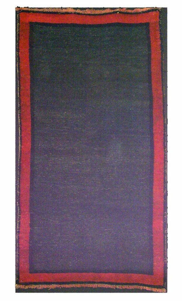 Tappeto tibetano Khaden Disegno a campo libero, il vuoto rappresenta il luogo della creazione Epoca: 1880 Misure: 144×79 cm Codice: 1234