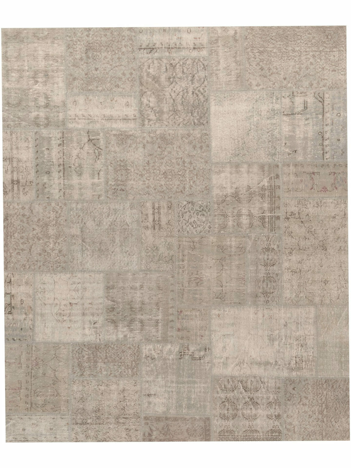 Tappeto patchwork grigio chiaro misura 300x200 cm